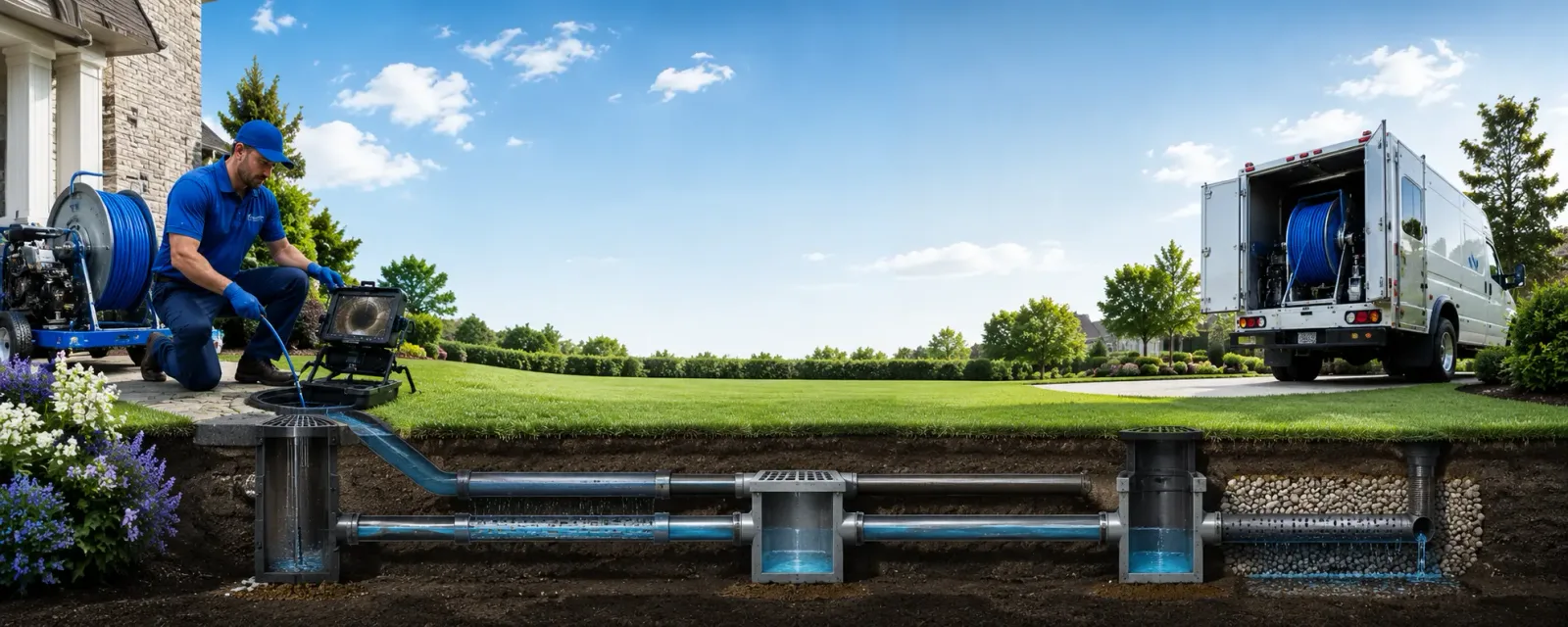 Outdoor drain cleaning information for Sterling, NY